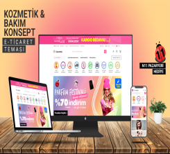 Kozmetik & Bakım & Güzellik E-Ticaret Konsepti